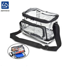 Transparent PVC Lunch Bag with Adjustable Shoulder Strap PVC Cooler Bag Manufacturer